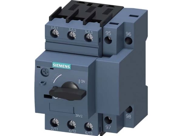 Siemens 3RV2121-4BA10 Strömbrytare 1 st Inställningsområde (ström): 13 - 20 A Kopplingsspänning (max.): 690 V/AC (B x H x D) 65 x 97 x 97 mm