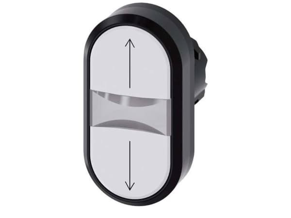 Siemens 3SU1000-3AB66-0AN0 Dubbel tryckknapp (B x H) 29,8 mm x 57,7 mm IP66, IP67, IP69/IP69K 1 st