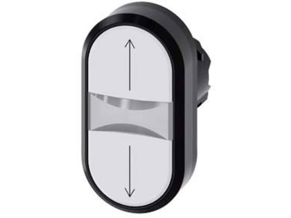 Siemens 3SU1000-3AB66-0AN0 Dubbel tryckknapp (B x H) 29,8 mm x 57,7 mm IP66, IP67, IP69/IP69K 1 st