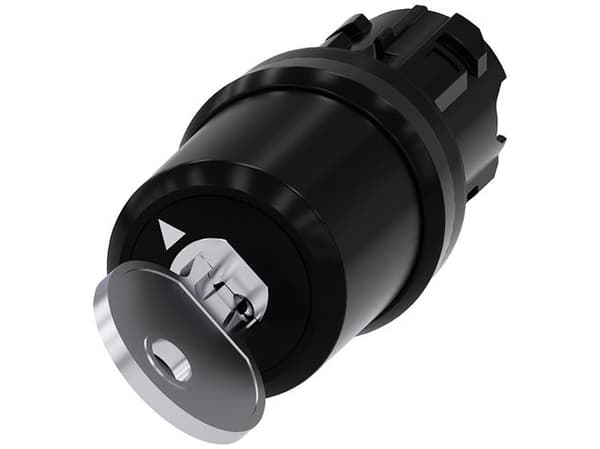 Siemens 3SU1000-5HF01-0AA0 Nyckelbrytare 1 x 90 ° IP66, IP67, IP69/IP69K 1 st