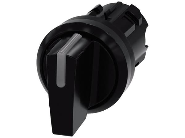 Siemens 3SU10022BP100AA0 3SU1002-2BP10-0AA0 Kääntökytkin Kiinnityslaite Musta 2 x 45° 1 kpl
