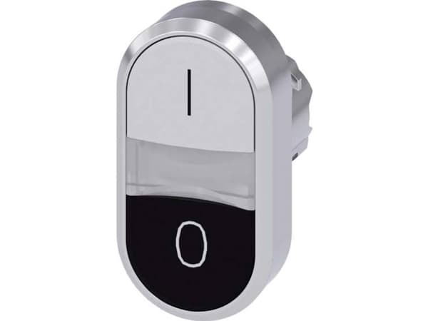 Siemens 3SU1050-3AB61-0AK0 Dubbel tryckknapp (B x H) 29,9 mm x 57,9 mm IP66, IP67, IP69/IP69K 1 st