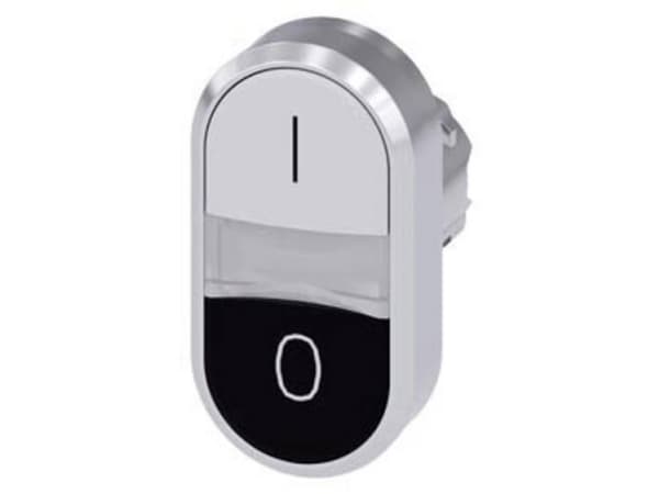 Siemens 3SU10503AB610AK0 3SU1050-3AB61-0AK0 Kaksoispainike (L x K) 29,9 mm x 57,9 mm IP66, IP67, IP69/IP69K 1 kpl