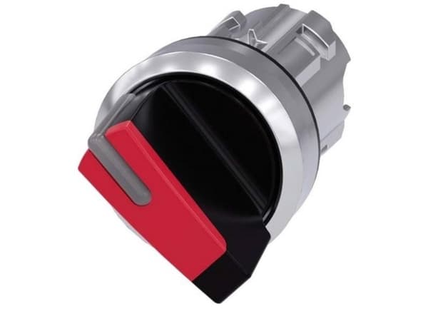 Siemens 3SU10522BF200AA0 3SU1052-2BF20-0AA0 Kääntökytkin Kiinnityslaite Punainen 1 x 90° 1 kpl 1 kpl