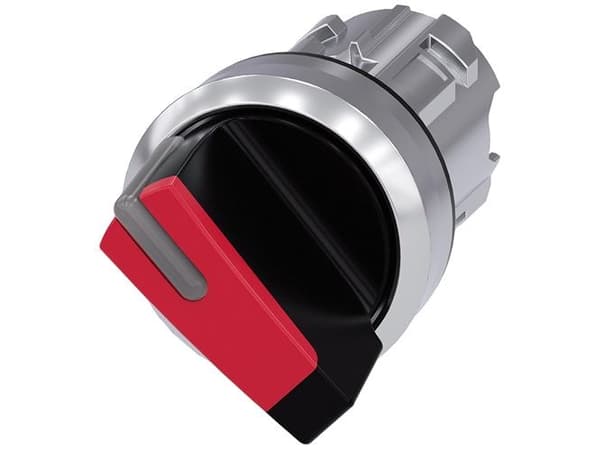 Siemens 3SU10522BF200AA0 3SU1052-2BF20-0AA0 Kääntökytkin Kiinnityslaite Punainen 1 x 90° 1 kpl 1 kpl