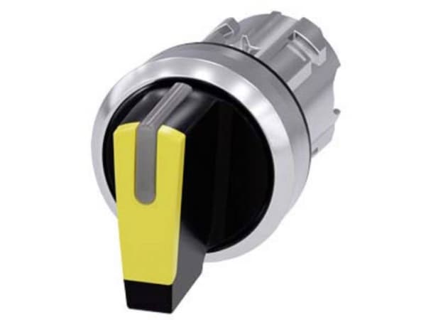 Siemens 3SU10522BL300AA0 3SU1052-2BL30-0AA0 Kiertokytkin Kiristin Keltainen 2 x 45 ° 1 kpl