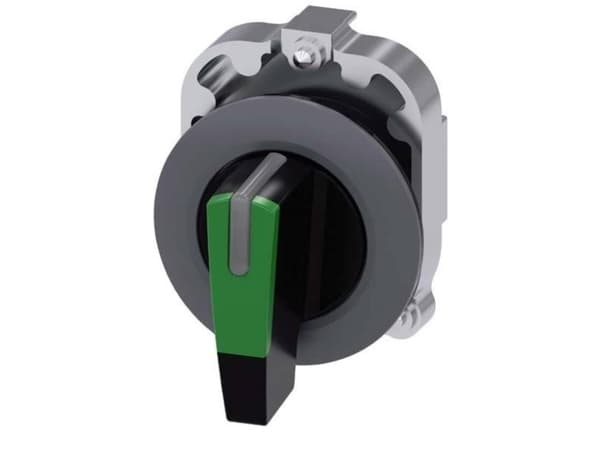 Siemens 3SU1062-2EL40-0AA0 Roterande omkopplare Spänningsanordning Grön 2 x 45 ° 1 st