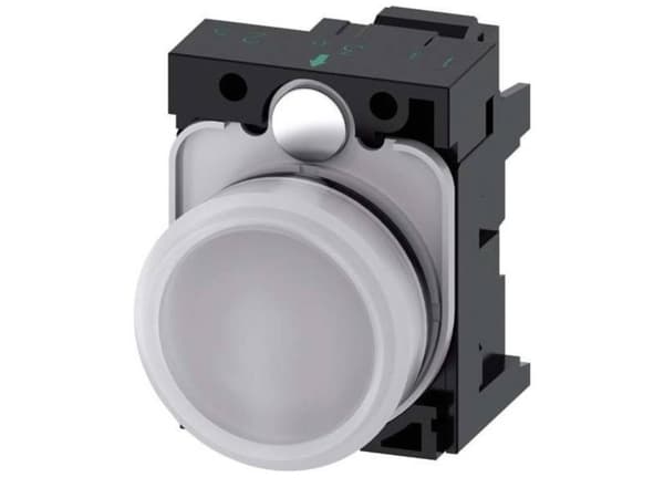 Siemens 3SU1106-6AA60-3AA0, 30 mm, 50 mm, 80 mm, 1 kpl, Valkoinen, Tšekin tasavalta