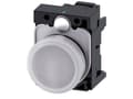 Pikkukuva 4 / 5: Siemens 3SU1106-6AA60-3AA0, 30 mm, 50 mm, 80 mm, 1 kpl, Valkoinen, Tšekin tasavalta