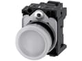Pikkukuva 5 / 5: Siemens 3SU1106-6AA60-3AA0, 30 mm, 50 mm, 80 mm, 1 kpl, Valkoinen, Tšekin tasavalta
