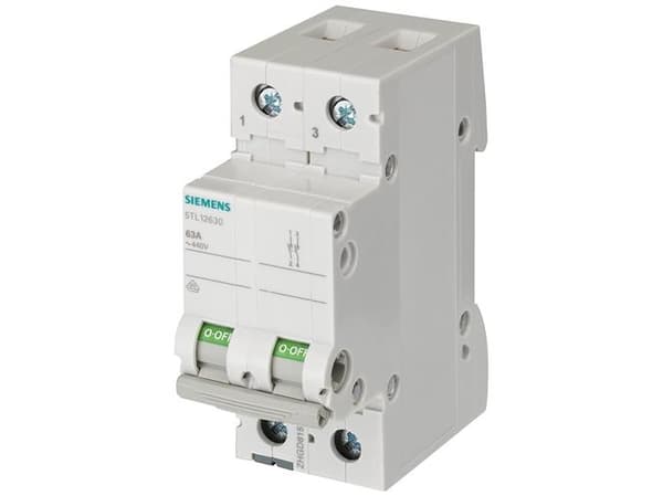 Grå 40 A 2 x sluttekontakt Siemens 5TL12400