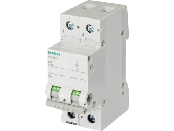 Grå 40 A 2 x sluttekontakt Siemens 5TL12400