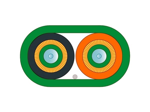 Siemens 6XV18733AH20 Valokaapeli 50/125 µ Multimode OM2 Vihreä, oranssi, musta 1 kpl