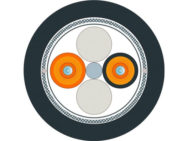 Siemens 6XV18736GT30 Lyslederkabel 50/125 µ Multimode OM2 Sort, Orange 1 stk