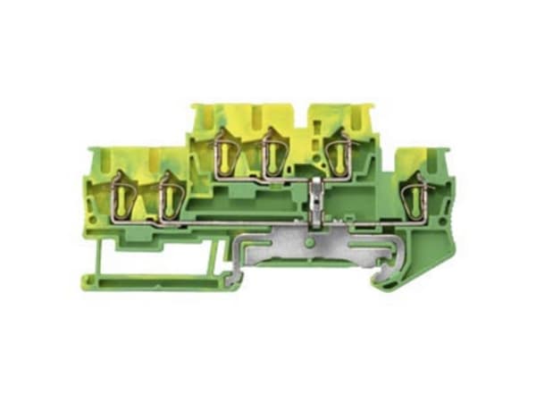 Siemens 8WH20230CF07 Dobbeltlags-beskyttelseslederklemme Fjedertræk-tilslutnng Grøn, Gul 1 stk