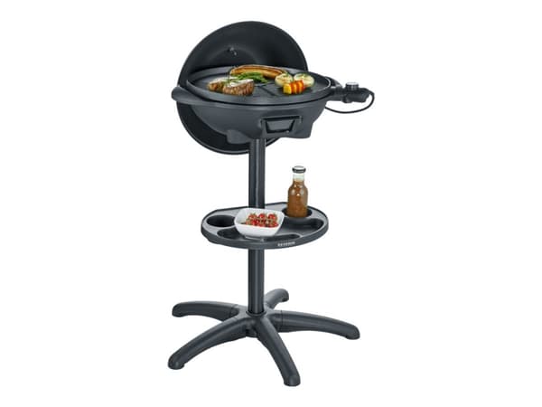 SEVERIN PG 8541 - Utegrill - elektrisk - 1320 kvadratcentimeter - innbygd termometer - matt svart