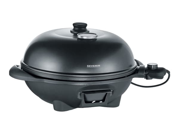 SEVERIN PG 8541 - Utegrill - elektrisk - 1320 kvadratcentimeter - innbygd termometer - matt svart