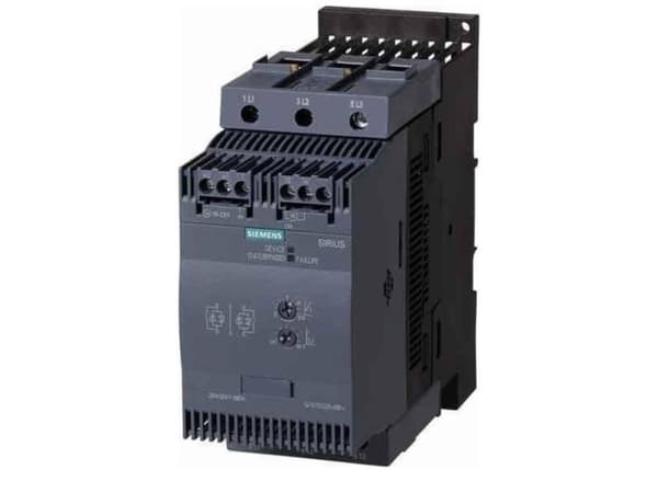 Siemens 3RW3047-2BB04 3RW30472BB04 Pehmokäynnistysyksikkö Moottorin teho 400 V:lla 55 kW 480 V Nimellisvirta 106 A