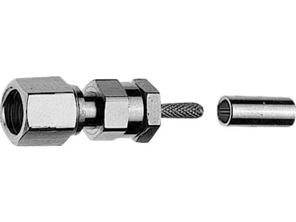 Telegärtner J01171A0001 J01171A000101 SMC-kontakt Anslutning, rak 50 Ω 1 st