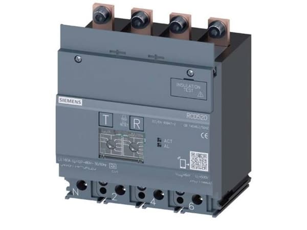 Siemens 3VA9114-0RL20 Vikavirtasuoja 1 kpl (L x K x S) 101,6 x 100 x 70 mm