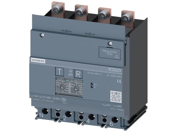 Siemens 3VA9114-0RL20 Vikavirtasuoja 1 kpl (L x K x S) 101,6 x 100 x 70 mm