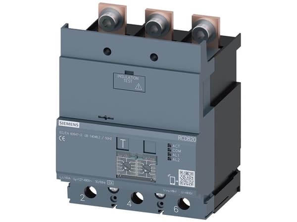 Siemens 3VA9123-0RL30 Differensstrøm-beskyttelsesapparat 1 stk (B x H x T) 105 x 115 x 86 mm