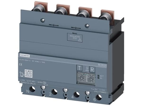 Siemens 3VA9214-0RL20 Differentiaalivirtasuojalaite 1 kpl (L x K x S) 140 x 115 x 70 mm (S x K x S) 140 x 115 x 70 mm)