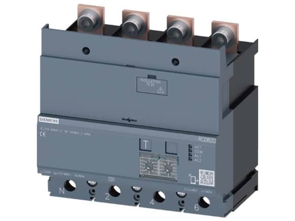 Siemens 3VA9224-0RL30 Differensstrøm-beskyttelsesap1 part 1 stk (B x K x T) 139.6 x 115 x 86 mm