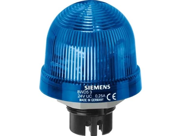 Siemens 8WD5320-0CF Merkkilamppu (Ø x K) 70 mm x 66 mm Sininen 1 kpl