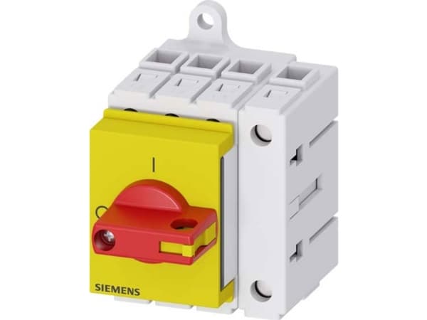 Siemens 3LD31300TL13, Kiertokytkin, 4P, Langallinen, Punainen, Valkoinen, Keltainen, IP40, Pölynkestävä