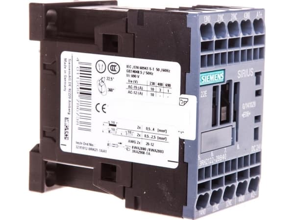 Siemens 3RH2122-2BB40 Apukosketin 1 kpl 1 kpl