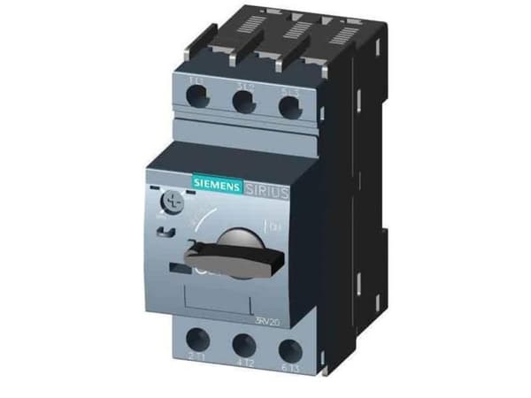 Siemens 3RV2011-0DA15 Katkaisija 1 kpl Asetusalue (virta): 0,22 - 0,32 A Kytkentäjännite (max.): 690 V/AC (L x K x S) 45 x 97 x 97 mm