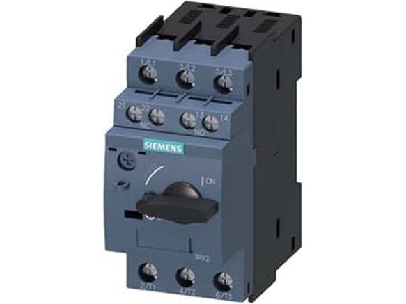 Siemens 3RV2011-0EA15 Strömbrytare 1 st Inställningsområde (ström): 0,28 - 0,4 A Kopplingsspänning (max.): 690 V/AC (B x H x D) 45 x 97 x 97 mm