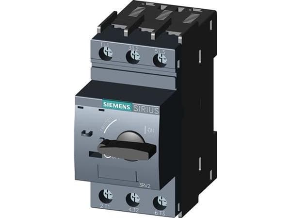 Siemens 3RV2011-1AA20 Katkaisija 1 kpl Asetusalue (virta): 1,1 - 1,6 A Kytkentäjännite (max.): 690 V/AC (L x K x S) 45 x 106 x 97 mm