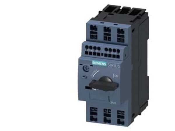 Siemens 3RV2011-1HA25 Strömbrytare 1 st Inställningsområde (ström): 5,5 - 8 A Kopplingsspänning (max.): 690 V/AC (B x H x D) 45 x 106 x 97 mm
