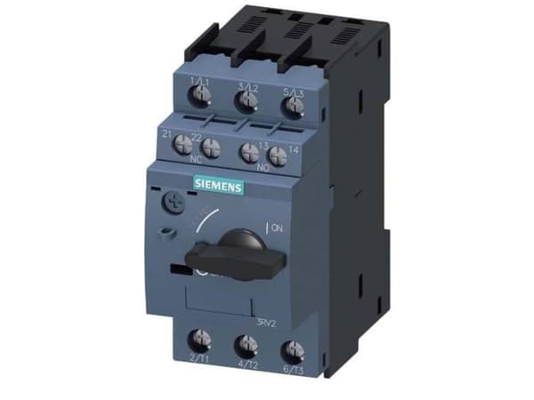 Siemens 3RV2021-0JA15 Katkaisija 1 kpl Asetusalue (virta): 0,7 - 1 A Kytkentäjännite (max.): 690 V/AC (L x K x S) 45 x 97 x 97 mm