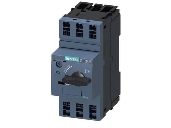 Siemens 3RV2411-1CA20 Strömbrytare 1 st Inställningsområde (ström): 2,5 A (max) Kopplingsspänning (max): 690 V/AC (B x H x D) 45 x 106 x 97 mm
