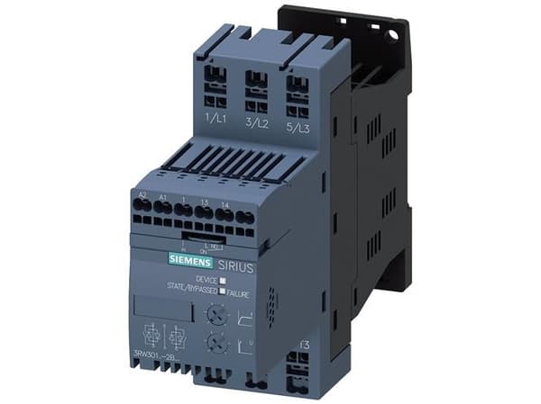 Siemens 3RW3013-2BB04 3RW30132BB04 Pehmokäynnistysyksikkö Moottorin teho 400 V:ssa 1,5 kW 480 V Nimellisvirta 3,6 A