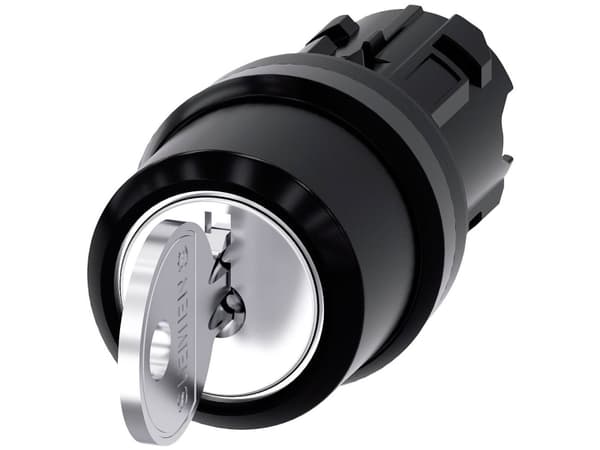 Siemens 3SU10004BP610AA0 3SU1000-4BP61-0AA0 Avainkytkin 2 x 45° IP66, IP67, IP69/IP69K 1 kpl