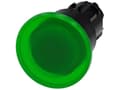 Miniatyrbilde 5 av 5: Paddetryk lys 22mm ru plast grøn 40mm lå