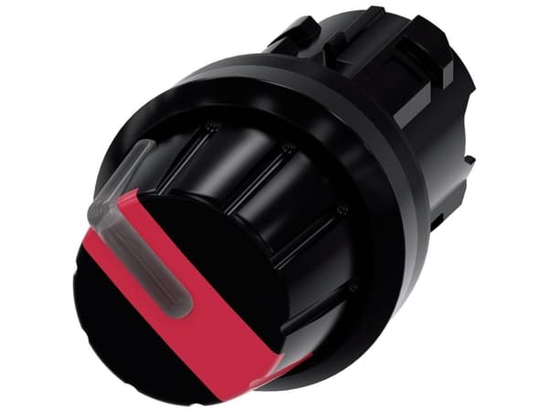 Siemens 3SU1002-2AF20-0AA0 Kolmiokontakti Knap Rød 1 x 90 ° 1 stk
