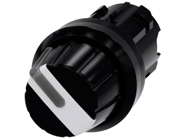Siemens 3SU10022AF600AA0 3SU1002-2AF60-0AA0 Kääntökytkin Nuppi Valkoinen 1 x 90° 1 kpl 1 kpl