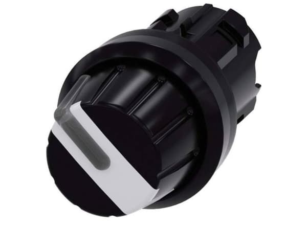 Siemens 3SU10022AF600AA0 3SU1002-2AF60-0AA0 Kääntökytkin Nuppi Valkoinen 1 x 90° 1 kpl 1 kpl