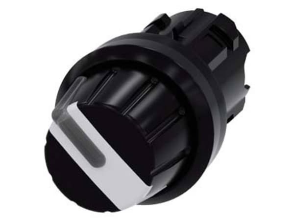 Siemens 3SU10022AF600AA0 3SU1002-2AF60-0AA0 Kääntökytkin Nuppi Valkoinen 1 x 90° 1 kpl 1 kpl