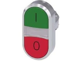 Siemens 3SU10513AB420AK0 3SU1051-3AB42-0AK0 Kaksoispainike (L x K) 29,9 mm x 57,9 mm IP66, IP67, IP69/IP69K 1 kpl
