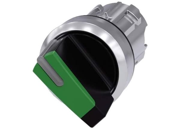 Siemens 3SU1052-2BC40-0AA0 Roterande kontakt Spänningsanordning Grön 1 x 45 ° 1 st