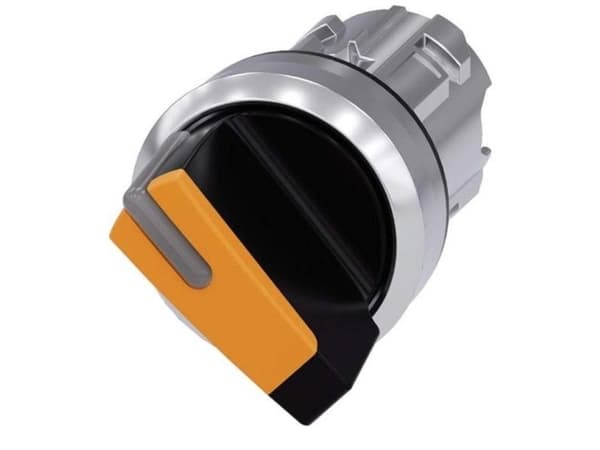 Siemens 3SU1052-2BF00-0AA0 Roterande kontakt Spännanordning Amber 1 x 90 ° 1 st