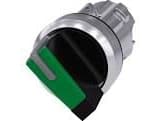 Siemens 3SU10522BF400AA0 3SU1052-2BF40-0AA0 Kääntökytkin Kiinnityslaite Vihreä 1 x 90° 1 kpl 1 kpl