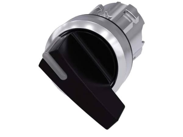 Siemens 3SU1052-2CF10-0AA0 Roterande kontakt Spännanordning Svart 1 x 90 ° 1 st