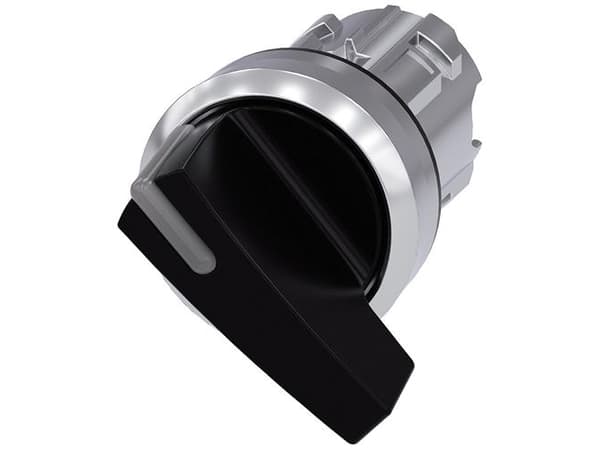 Siemens 3SU1052-2CF10-0AA0 Roterande kontakt Spännanordning Svart 1 x 90 ° 1 st